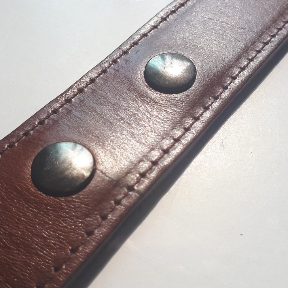 Classic Horse Bit Leather Belt - Picture 10 of 13